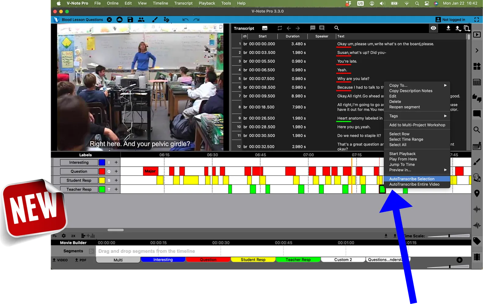 video analysis quantitative research